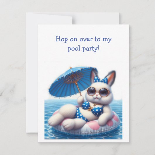 Invitation Bunny Rabbit (Devant)