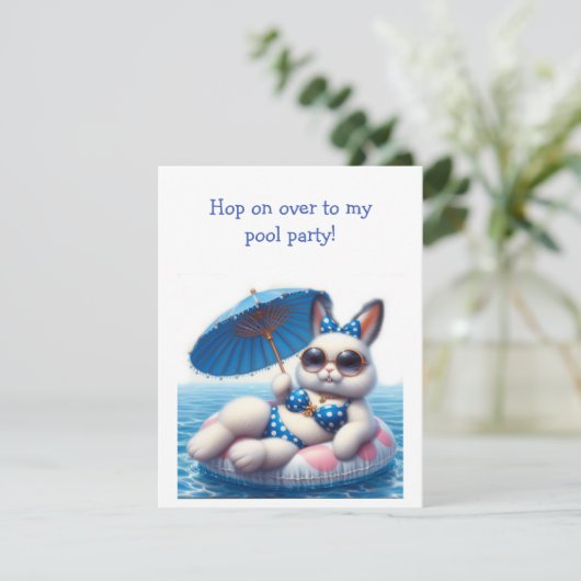 Invitation Bunny Rabbit (Debout devant)