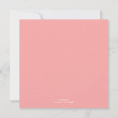 Invitation Bunny rose (Dos)
