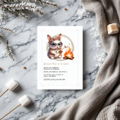 Invitation Bunny "S’more Fun to be One" Camping Anniversaire