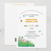 Invitation Bunny Theme Party (Devant / Derrière)