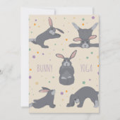 Invitation Bunny Yoga (Devant)