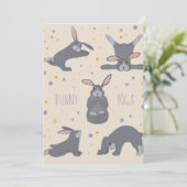 Invitation Bunny Yoga (Debout devant)