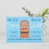 Invitation Buns jumeaux au four/barbecue sur le Grill Co-ed P (Debout devant)