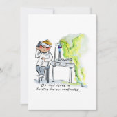 Invitation Bunsen Burner (Devant)