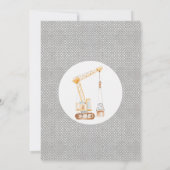 Invitation Bunting Yellow Construction sale 3e anniversaire (Dos)