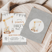 Invitation Bunting Yellow Construction sale 3e anniversaire