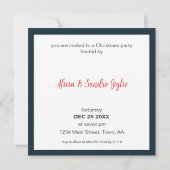 Invitation Buon Natale 2 colombes fête de Noël italienne (Dos)