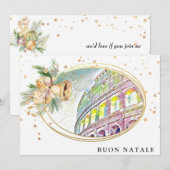 Invitation *~* BUON NATALE Italie AP20 Fête de Vacances Photo (Devant / Derrière)