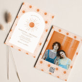 Invitation Burange Sun Celestial Boho Mariage Qr Code