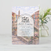 Invitation Burano Italian Themed Bridal Shower (Debout devant)