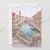 Invitation Burano Italian Themed Bridal Shower (Dos)