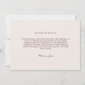 Invitation Burdund & Ivory Bridesmaid Proposal Card (Dos)