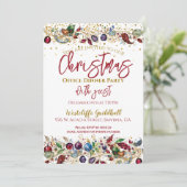 Invitation Bureau de l'entreprise Noël (Debout devant)