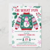 Invitation Bureau de l'entreprise Vacances vilain Sweat Party (Devant)