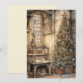 Invitation Bureau de Noël (Devant / Derrière)