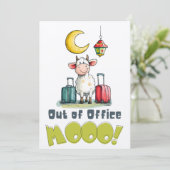 Invitation Bureau fermé MOOO! | Drôle de vache de l'Aïd en va (Debout devant)