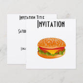 Invitation Burger (Devant / Derrière)