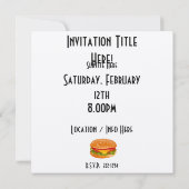 Invitation Burger (Dos)