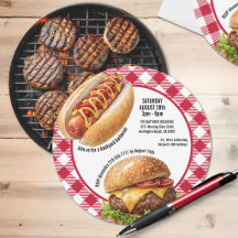 Burger et hot-dog du grill de barbecue de jardin