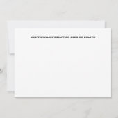 Invitation Burger frites hotdog fast food party rouge (Dos)