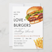 Invitation Burger Pique-nique Wedding shower BBQ (Devant)