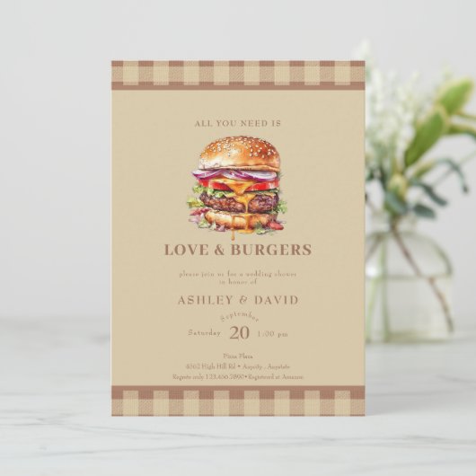 Invitation Burgers| BBQ | Douche Couples (Debout devant)