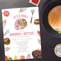 Burgers + Bouteilles Cookout Girl Baby shower