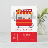 Invitation Burgers de rue (Debout devant)