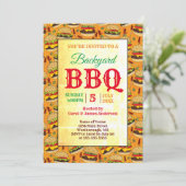 Invitation Burgers du Jardin BBQ Party (Debout devant)