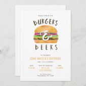 Invitation Burgers et Bières (Devant / Derrière)
