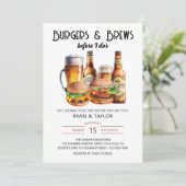 Invitation Burgers et brasses Wedding shower BBQ d'été (Debout devant)