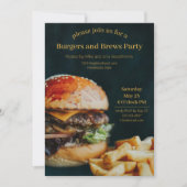 Invitation Burgers et Brews Party (Devant)