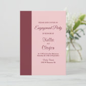Invitation Burgundy Bar Bachelorette Party (Debout devant)