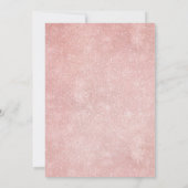 Invitation Burgundy Blush Floral moderne Mariage géométrique (Dos)