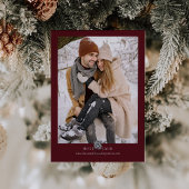 Invitation Burgundy Blush Floral Winter Wedding Enregistrer l