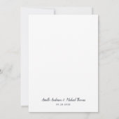 Invitation Burgundy Blush Pink Navy Blue Marsala Gold Mariage (Dos)