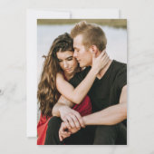 Invitation Burgundy Blush rose Floral Mariage photo (Dos)