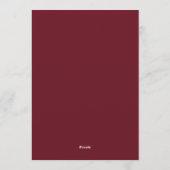 Invitation Burgundy Brushstroke Bloom Wedding (Dos)