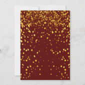 Invitation Burgundy Charity Ball Parti de collecte de fonds d (Dos)