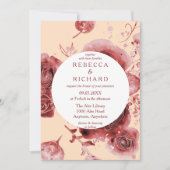 Invitation Burgundy Delight Mariage (Devant)