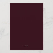 Invitation Burgundy Dramatic Floral Wedding (Dos)