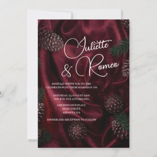Invitation Burgundy Elegance 