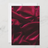 Invitation Burgundy Elegant Photo Célébration de la vie (Dos)