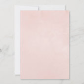 Invitation Burgundy et Blush Baby ou Fête des mariées par la  (Dos)