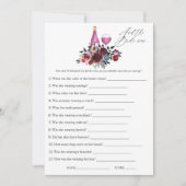 Invitation Burgundy et Navy Wine Tasting Fête des mariées (Devant)