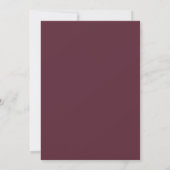 Invitation Burgundy Gilded Blossom Romantic Wedding (Dos)