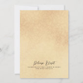 Invitation Burgundy Gold Florales Chic Foil Parties scintilla (Dos)