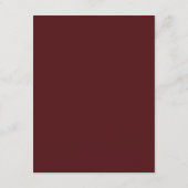 Invitation Burgundy Gold Minimalist Wedding Details (Dos)