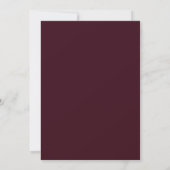 Invitation Burgundy Lush Bloom Wedding (Dos)